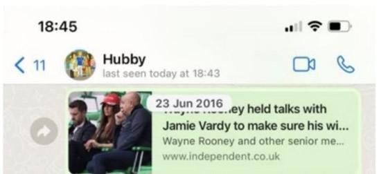 Jamie Vardy's WhatsApp pic spotted in Rebekah texts branded 'damaging' for The Simpsons