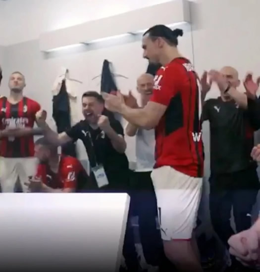 ZLAT'S MAD Watch Zlatan Ibrahimovic overturn table and send AC Milan dressing room wild after inspirational team talk
