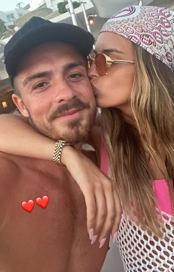 WEDDING BELLS Jack Grealish reveals dream to get married as he hugs girlfriend Sasha Attwood on pitch after Man City title win