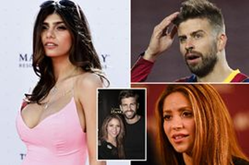 Pornhub legend Mia Khalifa takes swipe at Gerard Pique after being caught 'cheating on Shakira'