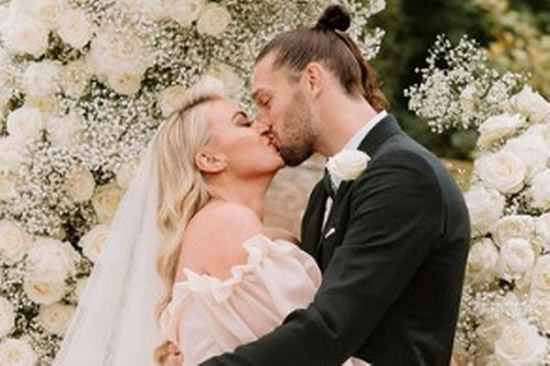 Andy Carroll in wedding snap with Billi Mucklow after three-in-a-bed almost derailed day
