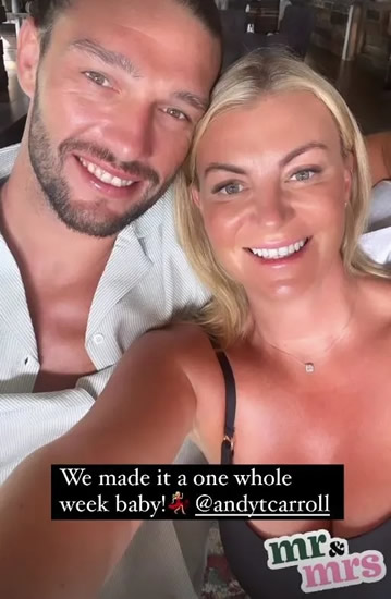'We made it one whole week baby' – Billi Mucklow breaks her silence on honeymoon after Andy Carroll three-in-a-bed stag