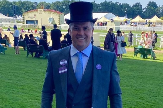 Michael Owen spotted at the races after daughter made crude horse joke on Love Island