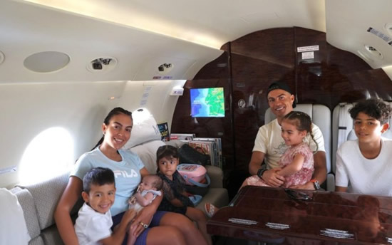 Georgina Rodriguez proudly cradles baby Bella Esmerelda as Cristiano Ronaldo and family jet off on holiday for break