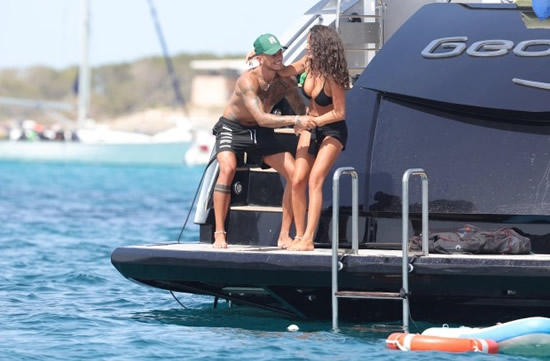 Arsenal ace Ben White takes fiancee Milly Adams on luxury superyacht during Ibiza holiday