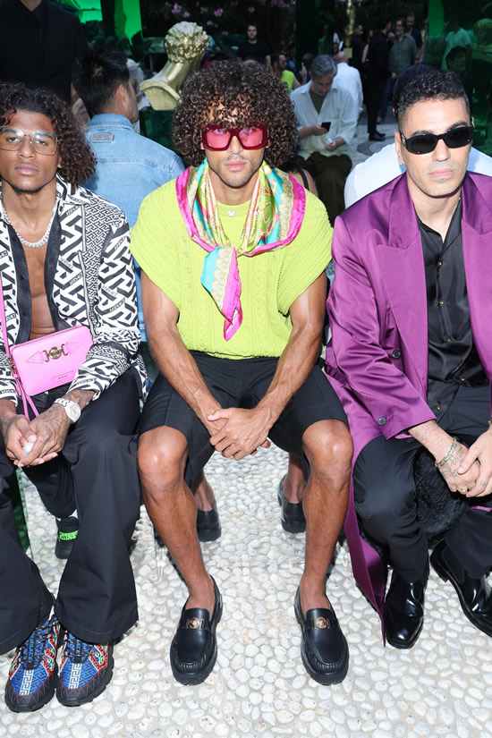 ELTON DOM Dominic Calvert-Lewin channels Elton John in huge pink sunglasses at fashion show