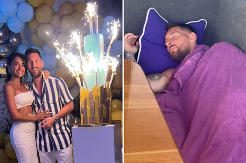 ‘Are you tired, daddy?’ – Lionel Messi mocked by Luis Suarez as he takes afternoon nap on break at £250k-a-week mansion
