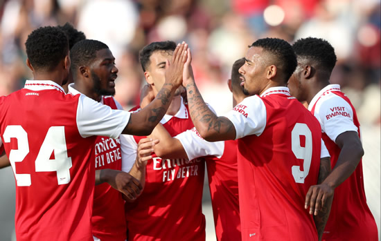Watch Gabriel Jesus score 90 SECONDS into Arsenal debut before sub nets second to spare Gunners’ blushes vs Nuremberg