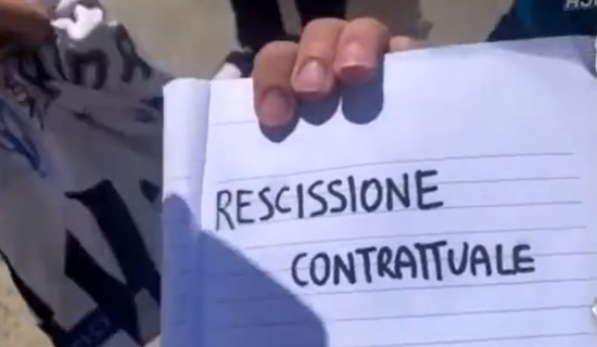 Cheeky Juventus autograph hunter tricks Aaron Ramsey into signing 'contract termination' after Wales star's struggles