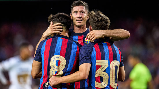 WATCH: Lewandowski's dazzling flick sets up Pedri goal for Barcelona in Joan Gamper Trophy