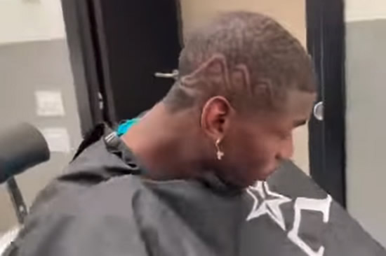 Paul Pogba dances away from haircut after flying barber from UK to Italy