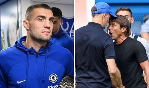 Antonio Conte 'barged' into Chelsea star Mateo Kovacic as scrap carried on down tunnel