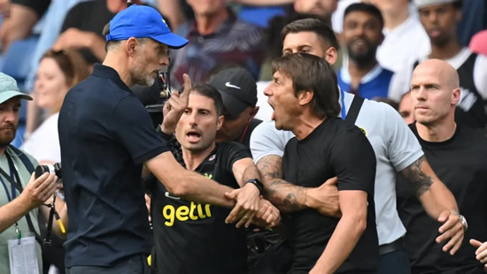 Tuchel and Conte charged by FA following full-time scrap at Stamford Bridge