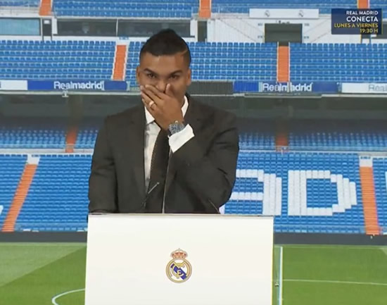 Fans all say the same thing as Casemiro breaks down in tears in Real Madrid farewell ahead of Man Utd transfer