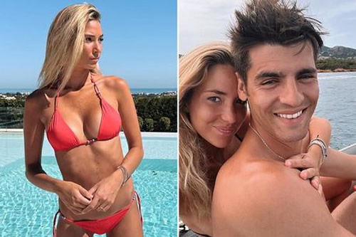 Chelsea target Alvaro Morata's wife is gorgeous blonde model who could return to London