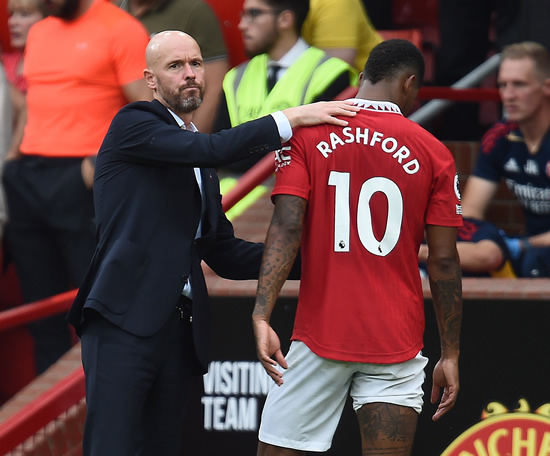 ON YOUR MARCS Erik ten Hag vows it’s just the start of his Man Utd revolution after in-form Marcus Rashford blew Arsenal away