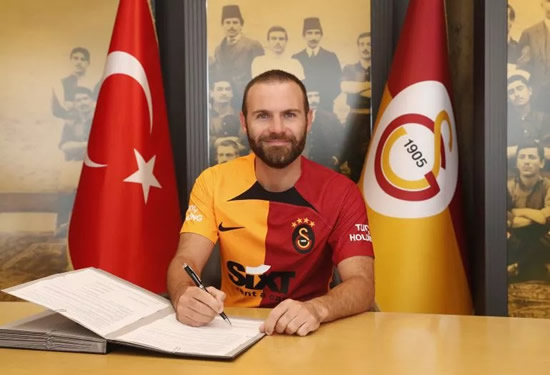 Juan Mata signs for Galatasaray on one-year deal with low salary