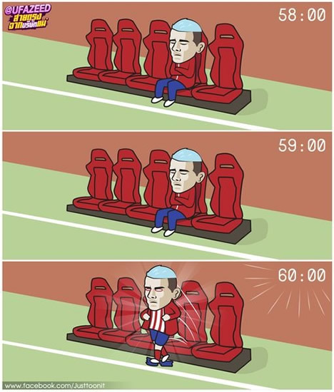 7M Daily Laugh - Griezmann after 60 minutes with At Madrid