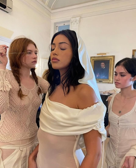 SHE'S ALL THAT Dele Alli’s girlfriend Cindy Kimberly looks stunning in see-through dress and thong as she models on catwalk