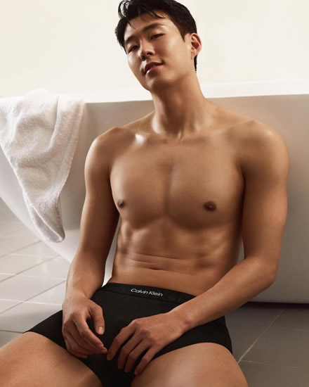 'Exciting and surreal' – Spurs ace Son Heung-min shows off six-pack as he becomes 'Face of Calvin Klein' in South Korea