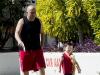 Kai Rooney was out with his grandpa