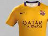 The new away shirt is golden yellow, a colour long associated with Catalan unity.