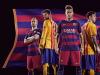 The colours sit well next to Barcelona's new hooped home shirt in the traditional blue and red.