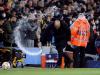 Water way to celebrate, as Pep Guardiola enjoys Kevin de Bruyne's winner Credit: Reuters 