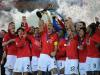 Manchester United were the first British team to win the competition in 2008